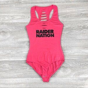 Pink Las Vegas Raiders Football Bodysuit Onepiece
